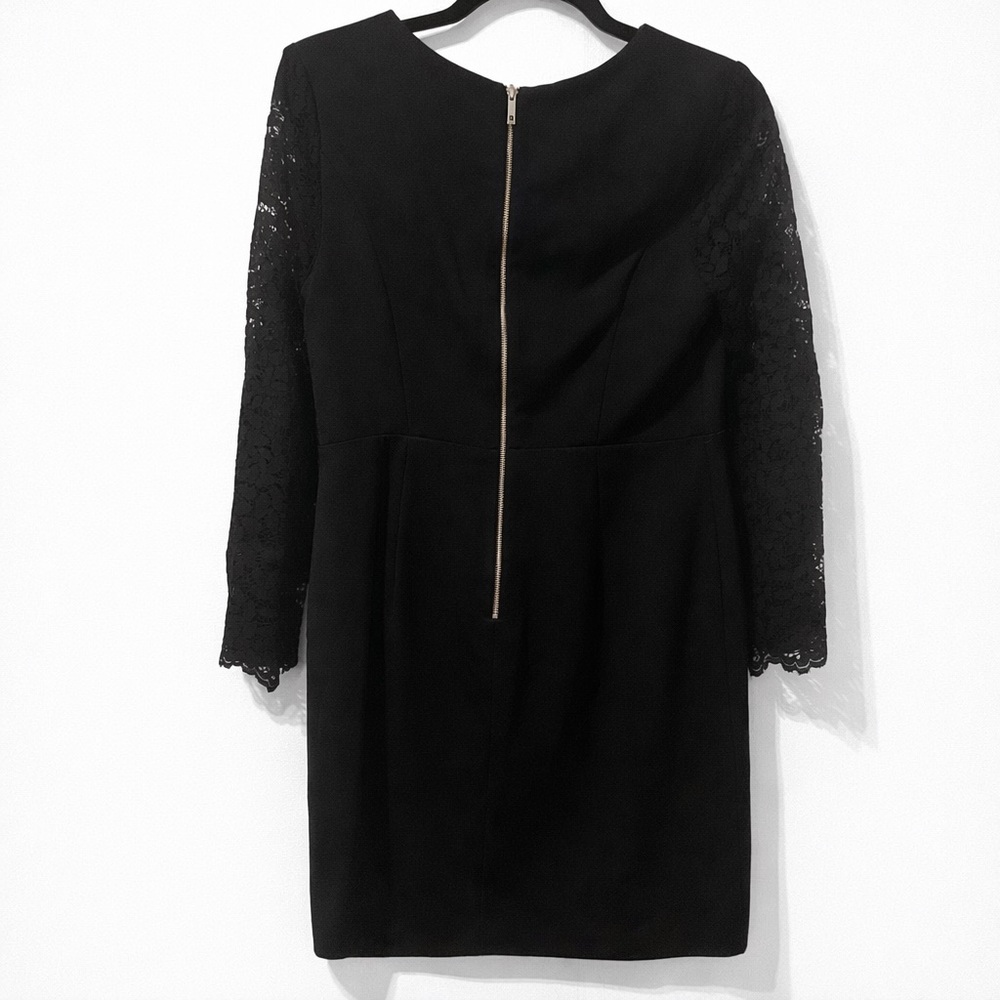 Tommy Hilfiger Black Dress with Lace Sleeves - Picture 6 of 9